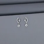 Cz Rhodium Latkan Stud