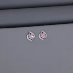 Cz Rhodium Stud