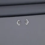 Cz Rhodium Stud