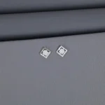 Cz Rhodium Stud