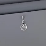 Plain Fancy Rhodium Pendant