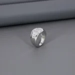 Plain Gents Rhodium Ring