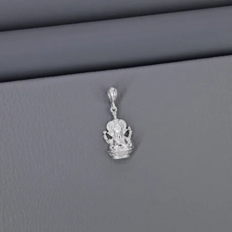 Plain God Rhodium Pendant