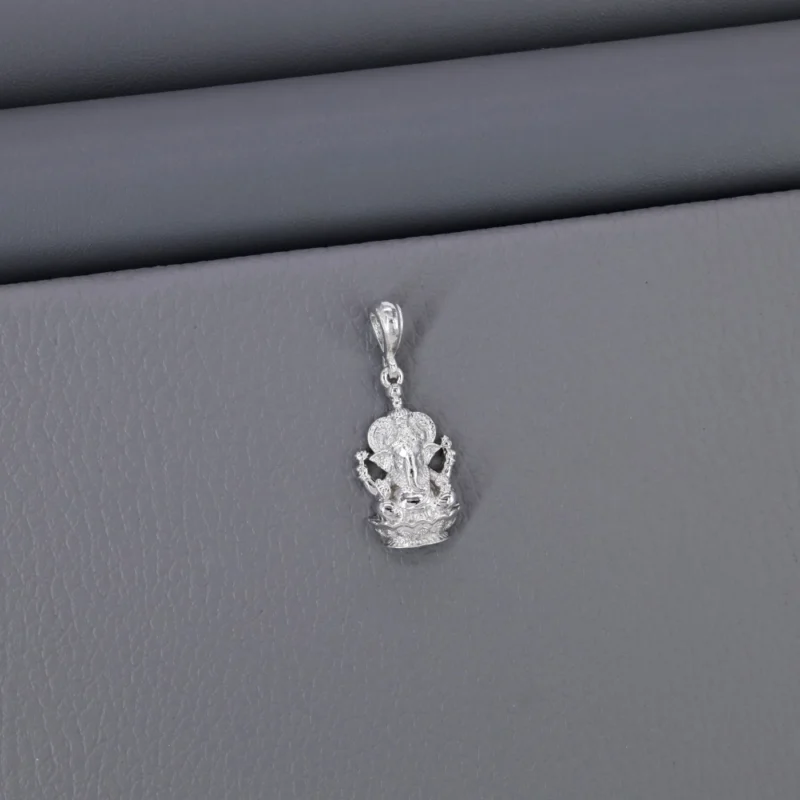 Plain God Rhodium Pendant