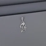 Plain God Rhodium Pendant