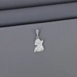 Plain God Rhodium Pendant