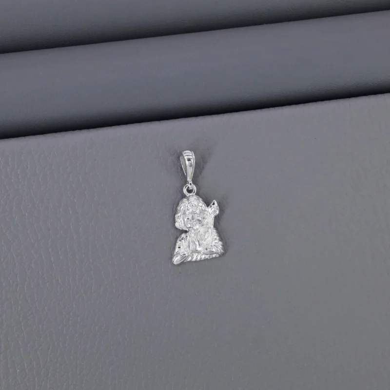 Plain God Rhodium Pendant
