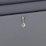 Plain God Rhodium Pendant