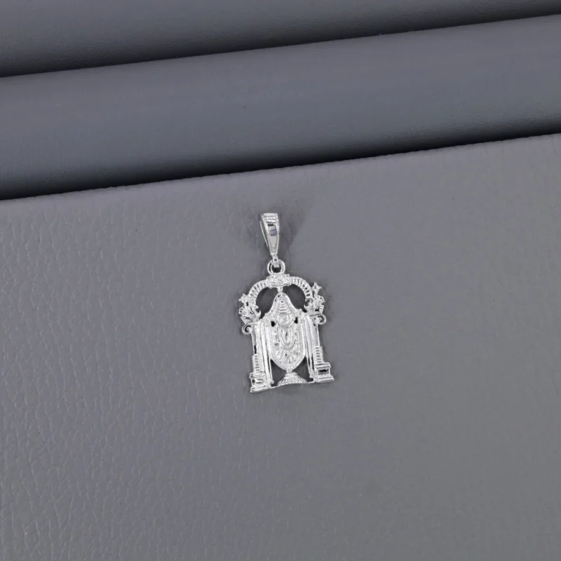 Plain God Rhodium Pendant