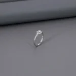 Plain Ladies Rhodium Ring