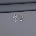Plain Rhodium Latkan Stud