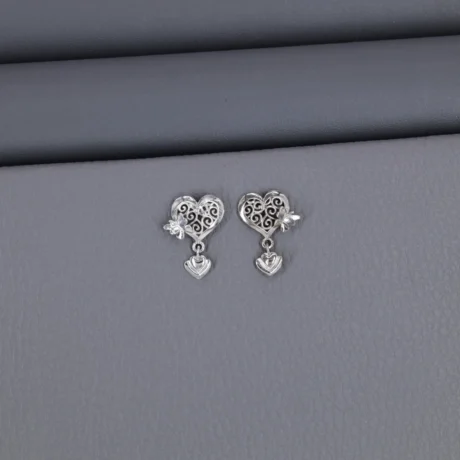 Plain Rhodium Latkan Stud
