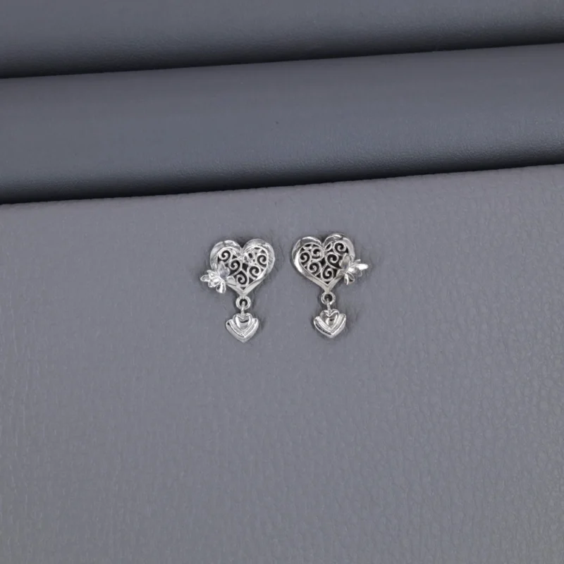 Plain Rhodium Latkan Stud