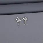 Plain Rhodium Latkan Stud