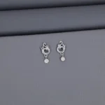 Plain Rhodium Latkan Stud