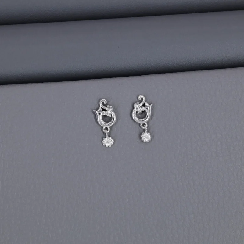 Plain Rhodium Latkan Stud