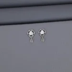 Plain Rhodium Latkan Stud