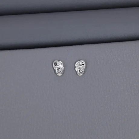Plain Rhodium Stud