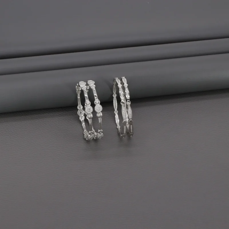 Premium Rhodium Bangles
