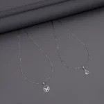 Rhodium Chain With Pendant