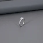 Solitaire Rhodium Ladies Ring