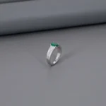 Solitaire Rhodium Ladies Ring