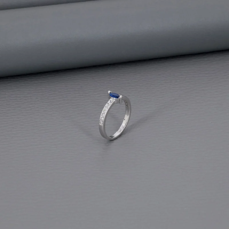 Solitaire Rhodium Ladies Ring