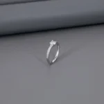 Solitaire Rhodium Ladies Ring
