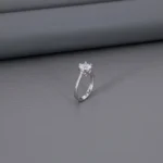 Solitaire Rhodium Ladies Ring