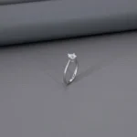 Solitaire Rhodium Ladies Ring