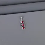 Solitaire Rhodium Pendant