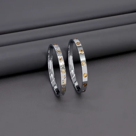 Two Tone Gold Kada