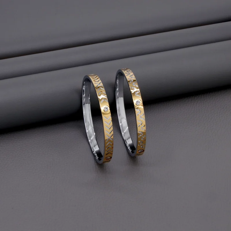 Two Tone Gold Kada