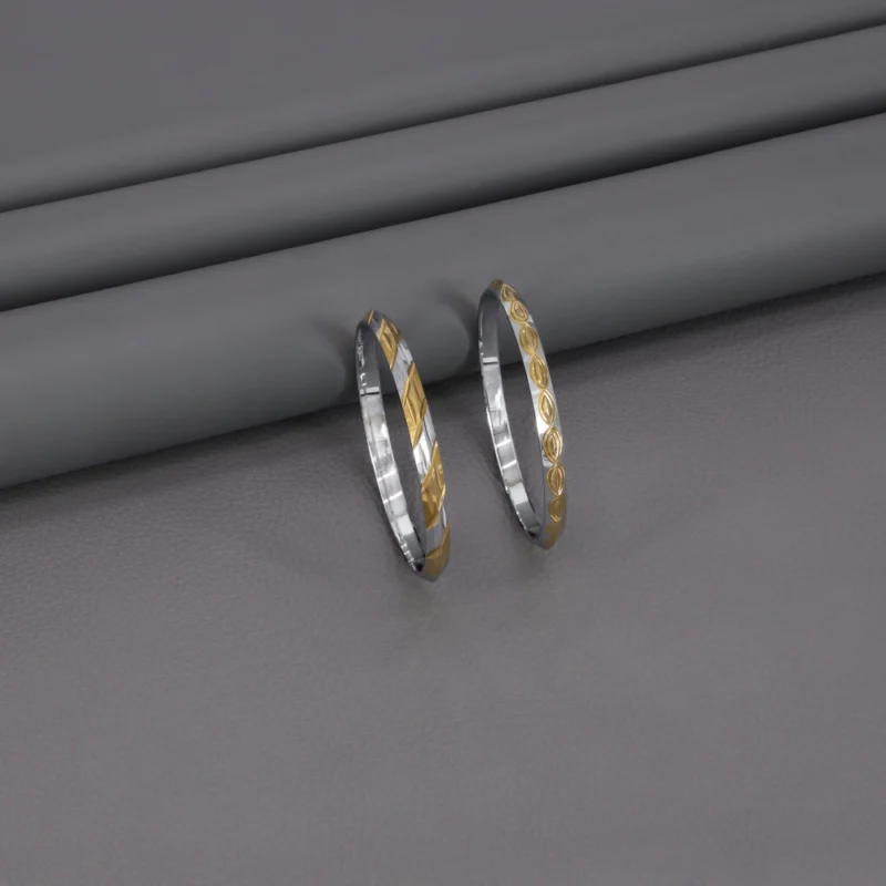 Two Tone Gold Kada