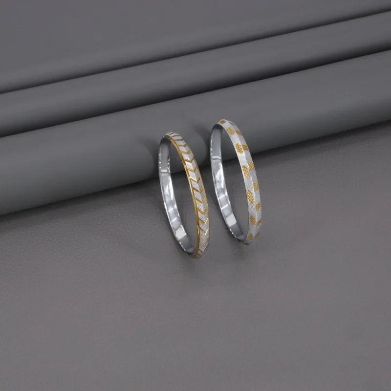 Two Tone Gold Kada