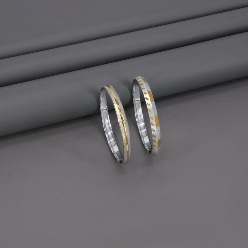 Two Tone Gold Kada